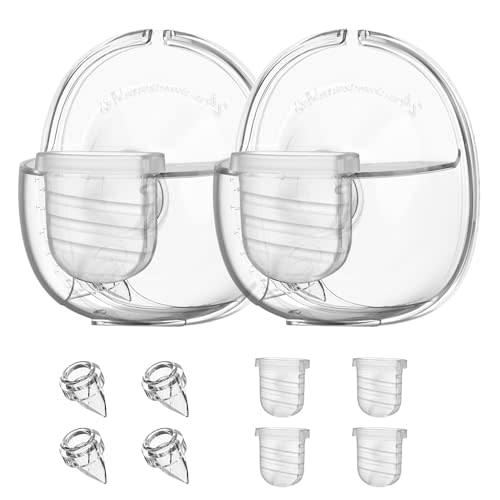 Wearable Breast Pump Replacement Parts Compatible with S32 Wearable Breast Pump, Include Duckbill Valve, Silicone Diaphragm, 24mm Flange, Milk Collector Cup, 2 Sets