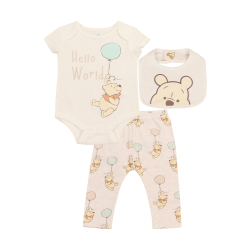 Disney Newborn Baby Boys Layette Set, 3pcs Bib Set, Sizes 0/3 Months - 3/6 Months - 6/9 Months