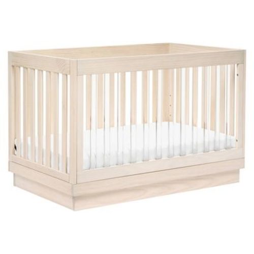 Babyletto Harlow 3-in-1 Convertible Crib With Toddler Bed Conversion Kit - Washed Natural/acrylic