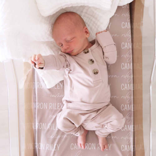 2pc Bamboo Button Top & Bottom | Mocha