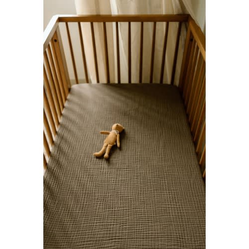 Organic Cotton Muslin Crib Sheet