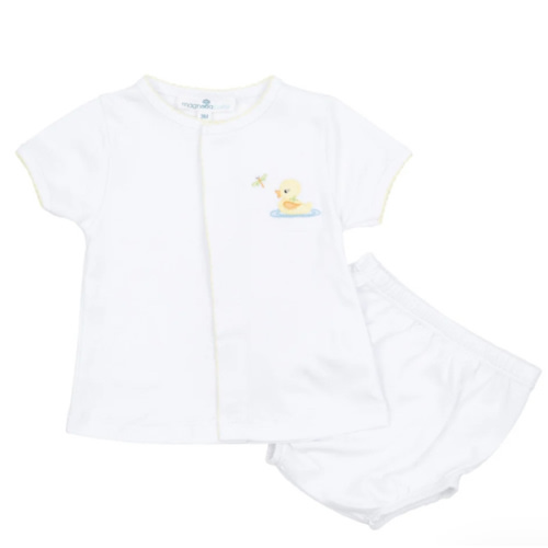 Darling Ducklings Diaper Cover Set - Yellow