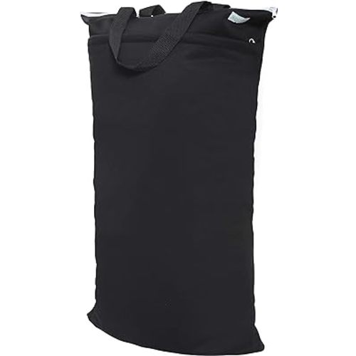 wegreeco Reusable Hanging Wet Dry Cloth Diaper Bag (Black)