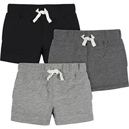 Gerber Baby-Boys Toddler 3-Pack Pull-On Knit Shorts