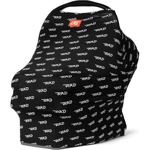 Little Rad Things Breathable Nursing Cover for Breastfeeding - Baby Car Seat Cover - Essential All-in-One Privacy Cover up for Stroller, High Chair, Shopping Carts, Gift for Mom, Baby