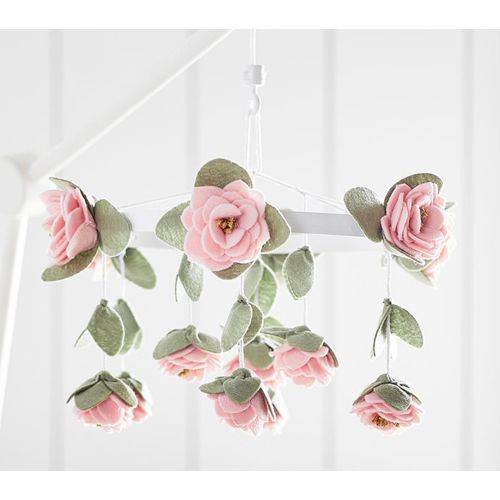 Felted Roses Baby Mobile | Pottery Barn Kids