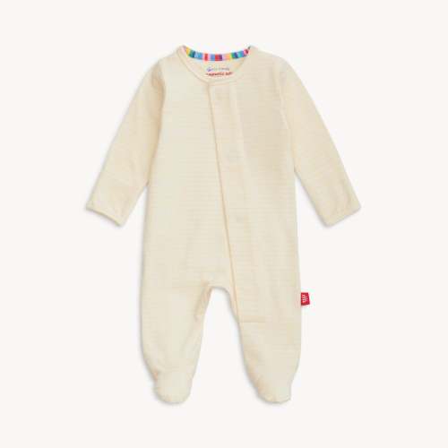 pencil stripe yarn dye cloudstretch™ magnetic parent favorite footie – Magnetic Me