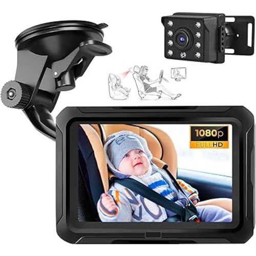 Baby Car Camera 4.3 Inch 1080P Display