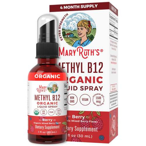 Liquid Methyl Vitamin B12 Spray
– MaryRuth Organics