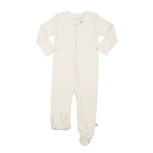 Baby Footie - Ivory | 100% Organic - Finn + Emma
