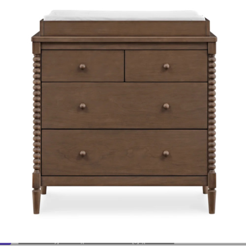 Saint 4 Drawer Dresser with Changing Top and Interlocking Drawers | Delta Children