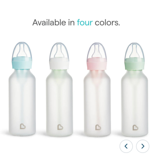 Bond™ Silicone Glass Bottle 4oz or 8oz, 2pk | Munchkin