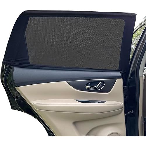Sun Shade Blocker - 2 Pack Mesh Car Window Shades for SUV, UV Protection for Baby & Family