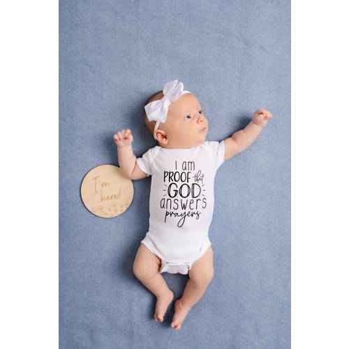 I Am Proof That God Answers Prayers Baby Onesie®