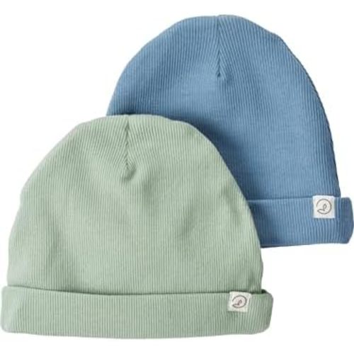 little planet by carter's Unisex-Baby 2-Pack Caps Made with Organic Cotton