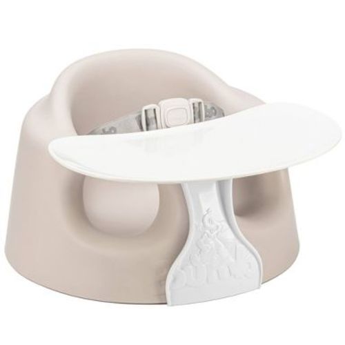 Bumbo Floor Seat PLUS+ with Tray Infant Positioning Seat - Taupe