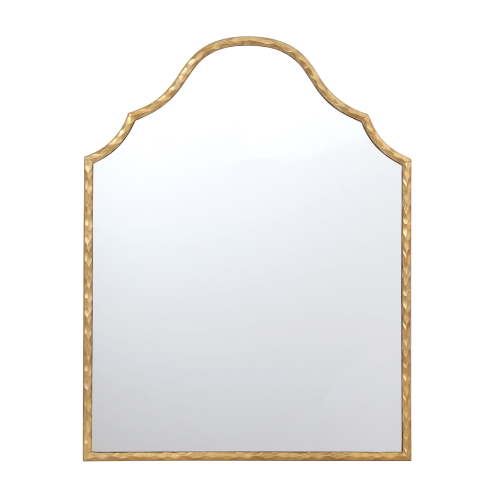 My Texas House Gold Frame Art Deco Arch Wall Mirror 28 x 36 Inches