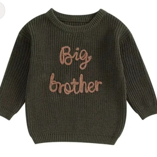 Big Brother Embroidered Knit Sweater