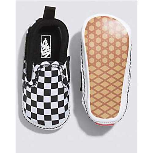 Infant Slip-On V Crib Checker Shoe