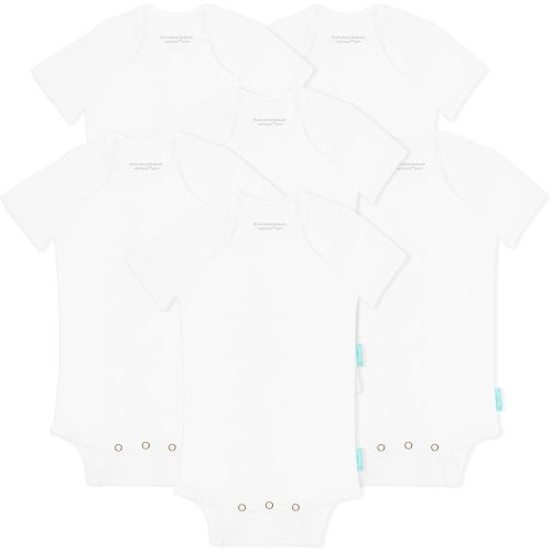Size 3-6 Months - Supersoft Short Sleeve Baby Bodysuits,6-pack