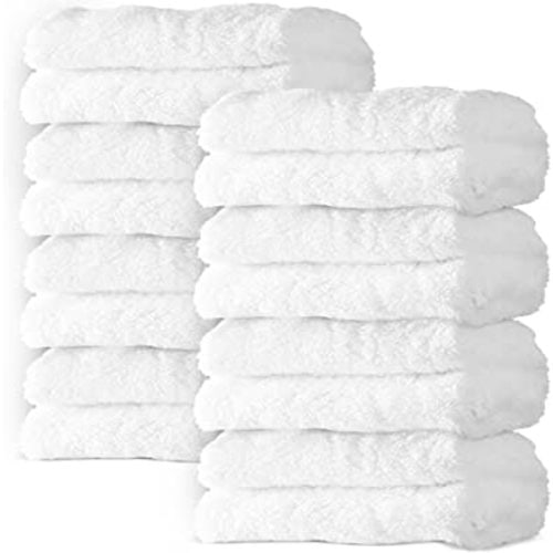8 Pack Large Burp Cloths for Baby - 20" by 10" Ultra Absorbent Burping Cloth, Washcloths, Newborn Towel - Milk Spit Up Rags Burp Clothes for Unisex, Boy, Girl (White)