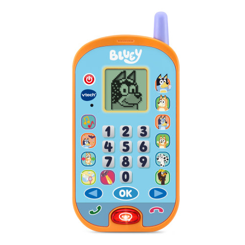 VTech® Bluey Ring Ring Phone with Pretend Phone Apps and Games for Kids, Unisex Toy