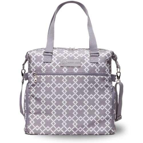 Lizzy Breast Pump Tote Gray Elegant and Spacious for Daily Pumping Needs – Sarah Wells Bags
