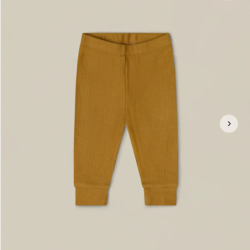 Brown Ribbed Leggings | Organic Zoo