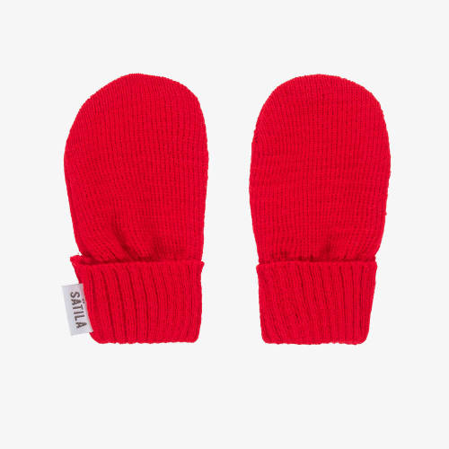 Sätila of Sweden - Red Trixie Knitted Baby Mittens | Childrensalon