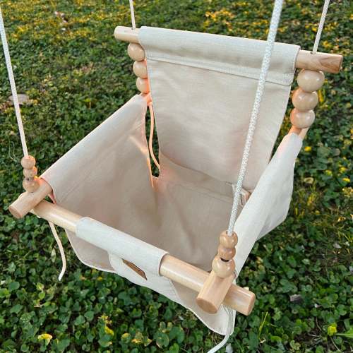 *Pre-order* Premium Outdoor High Back Baby & Toddler Swing-Wheat