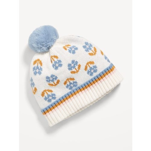 Pom-Pom Beanie for Toddler Girls