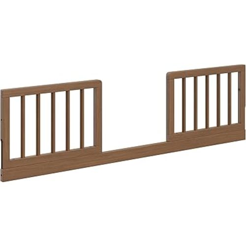 Storkcraft Safety Guardrail Kit with Dowels – GREENGUARD Gold Certified, Converts Compatible Graco Crib to Toddler Bed, Kit Includes 2 Toddler Guardrails, Hazelnut