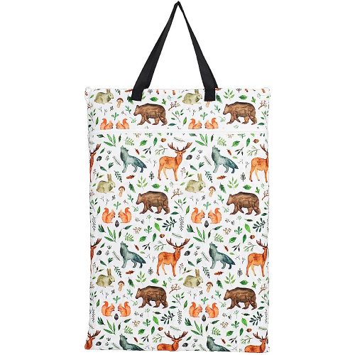 Large Hanging Wet/Dry Cloth Diaper Pail Bag for Reusable Diapers or Laundry