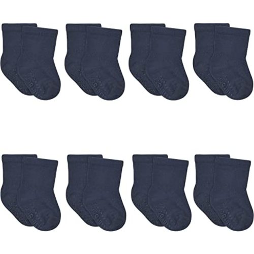 Gerber Baby 8-Pack Wiggle-Proof Jersey Crew Socks