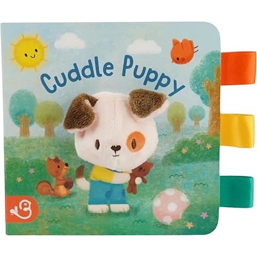 Cuddle Puppy - Crinkle Finger Puppet Board Book for Babies