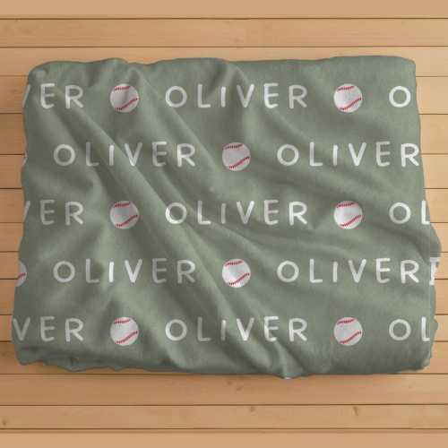 Custom Baseball Blanket Baseball Gift Team Gift Baseball Nursery Personalized Baby Boy Gift Baseball Baby Gifts Custom Baby Blanket Shower