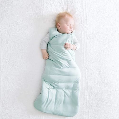 KYTE BABY Unisex Rayon Sleeping Bag for Babies and Toddlers, 1.0 Tog - Sage - Small