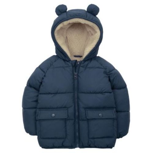 Baby Boys Baby Sherpa Fleece Lined Puffer Jacket 6-24M