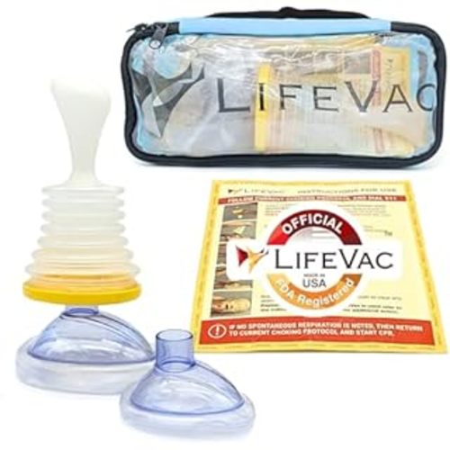 LifeVac Home Kit - Portable Suction Rescue Device, First Aid Kit for Kids and Adults, Portable Airway Suction Device for Children and Adults