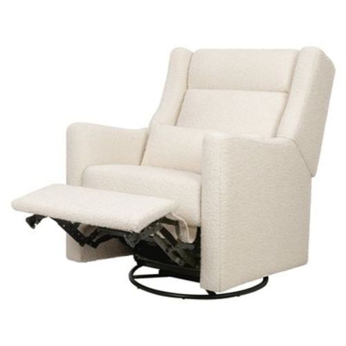 Babyletto Kiwi Plus Power Glider Recliner with Power Headrest - Almond Teddy Loop