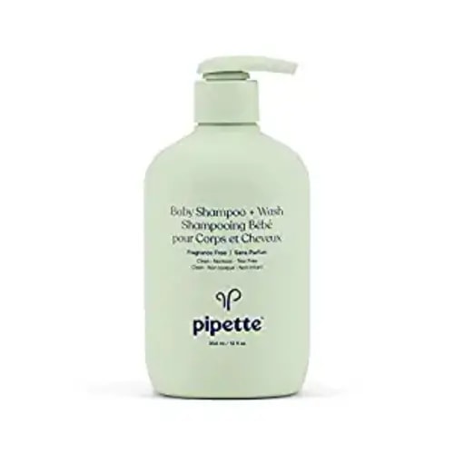 Pipette Baby Shampoo + Wash, Fragrance Free, 12 fl oz, (354 ml)