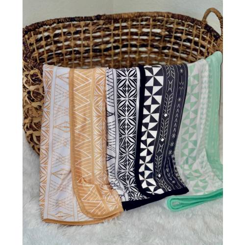 Reversible Polynesian Baby Blanket