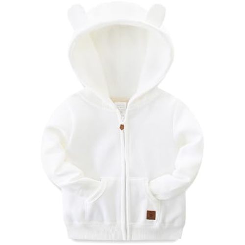 Baby Girls Boys Warm Adorable Hooded Zip Coat for Fall Spring Outerwear 3-24M Kids Jacket