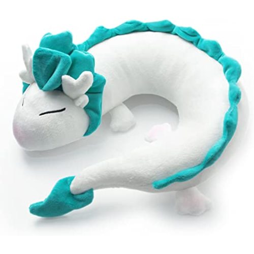 IXI Travel Neck Pillow Anime Dragon U-Shape Neck Pillow Soft Stuffed Plush Haku Toy for Traveling, Airplane, Car, Home, Office Use
