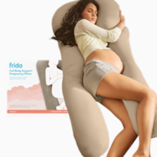 Frida Mom Full Body Support Pregnancy Pillow - Taupe