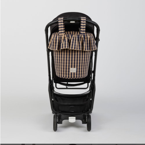 Basket Vichy - Navy + Caramel - Minicoton