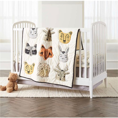 Roxy Marj Woodland Animal Baby Crib Quilt