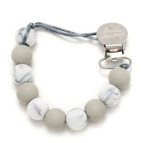 Loulou Lollipop® Pacifier Clip in Briar/Marble - MARBLE - NO SIZE