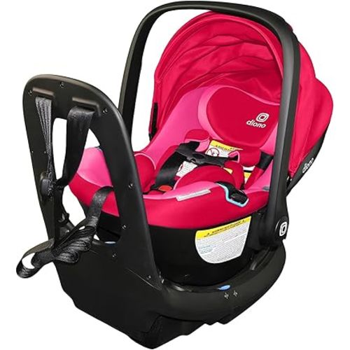 Diono LiteClik30 RXT SafePlus Infant Car Seat and Base, Rear-Facing for Infants 4-30lbs, SafePlus Engineering, with Infant Insert, UPF 50+ Sunshade