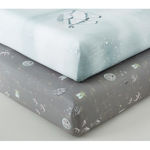 Organic Star Wars™ Picture Perfect & Allover Sky Crib Sheet Bundle - Set of 2